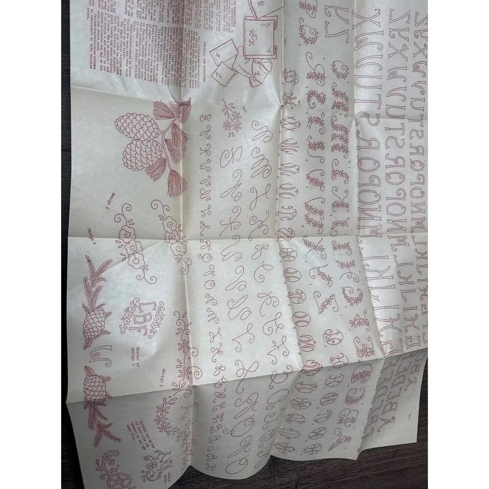 Aunt Martha’s Hot Iron Transfers 3527-6 Alphabet Monograms 1948–1952